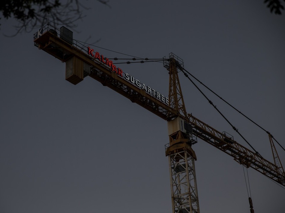 Illuminated Crane Signage